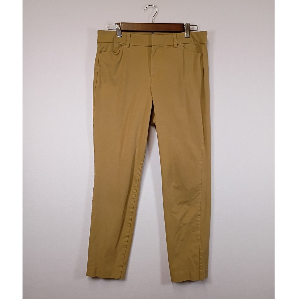 Business Casual Old Navy Women 10 Khaki Pixie Skinny High Rise Chino Ankle Pants